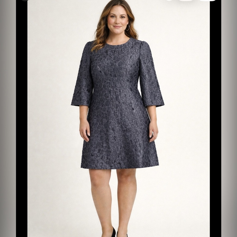 Co Textured A-Line Dress with Pockets | Minimalist Designer